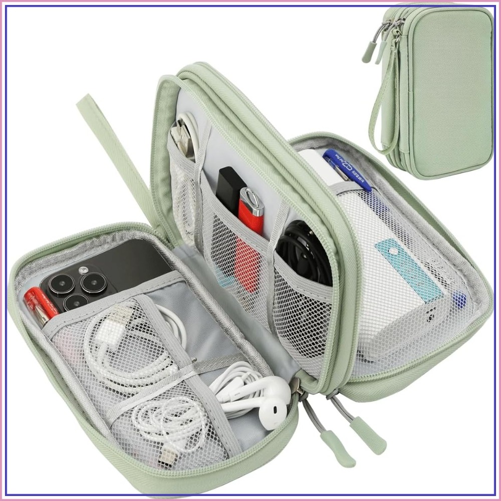 Travel Cable Organizer - Water Resistant Cable Organizer Travel Case