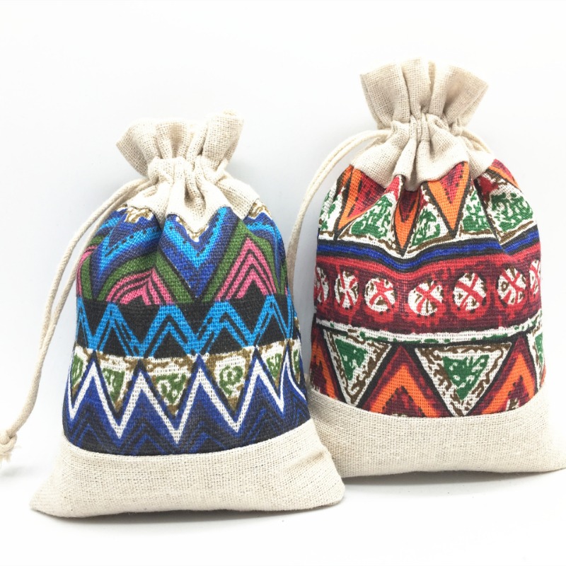 Ethnic Style Drawstring Bag Je - Travel Cable Organizer avis et prix