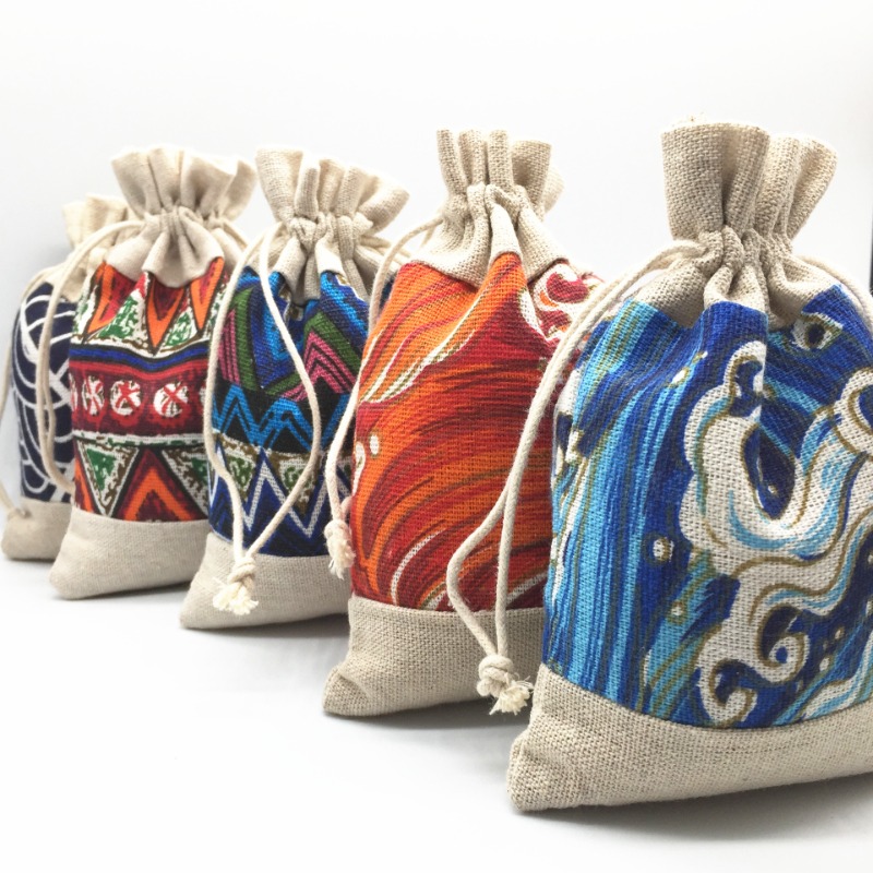 Ethnic Style Drawstring Bag Je - Travel Cable Organizer avis et prix
