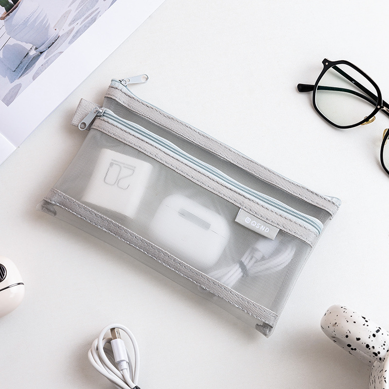 Transparent mesh data cable st - Travel Cable Organizer avis et prix