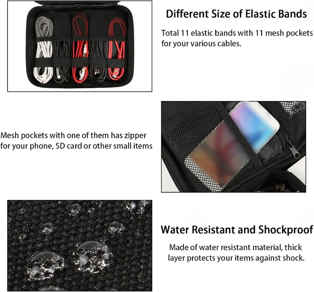 Waterproof Travel Electronic O - Travel Cable Organizer avis et prix