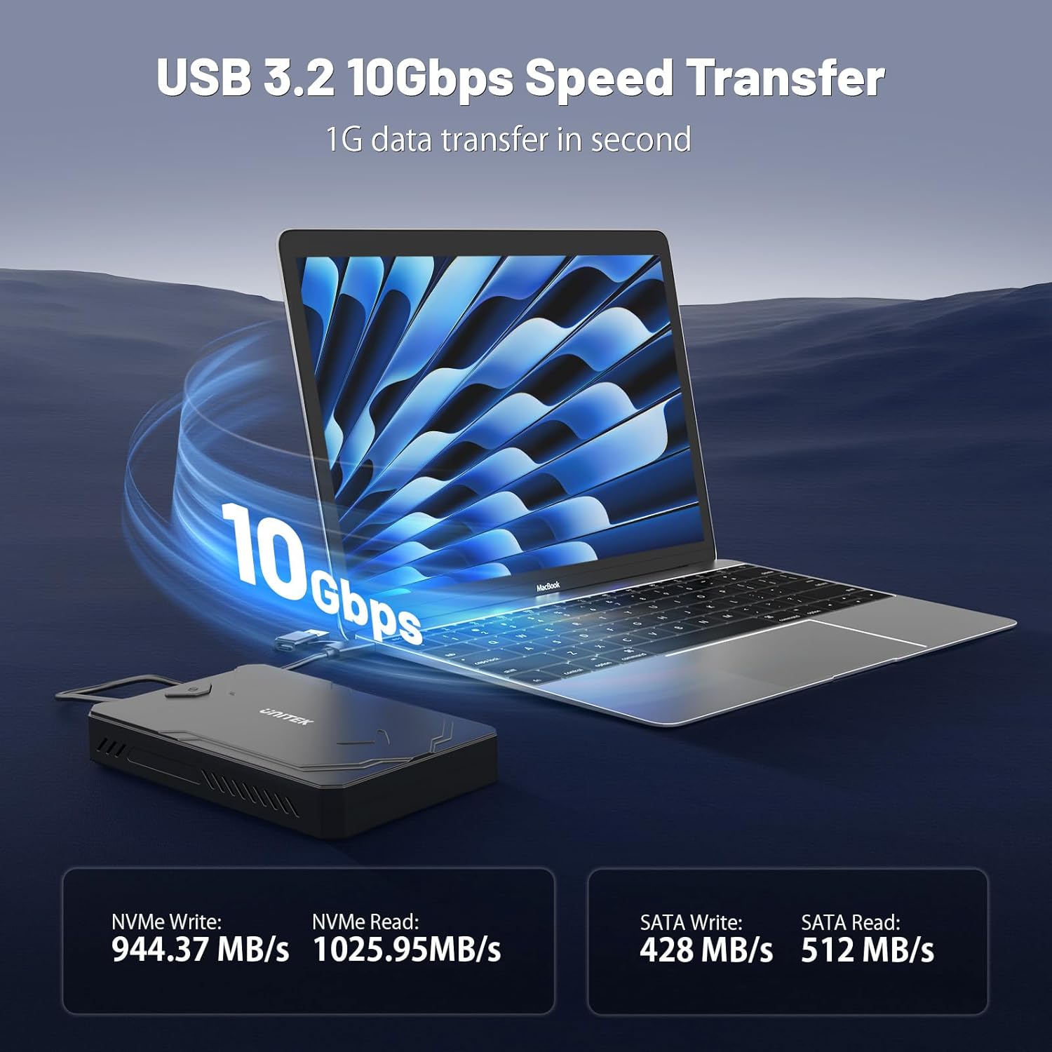 USB C 10Gbps M.2 SATA Dual Bay - Portable Ssd Enclosure avis et prix