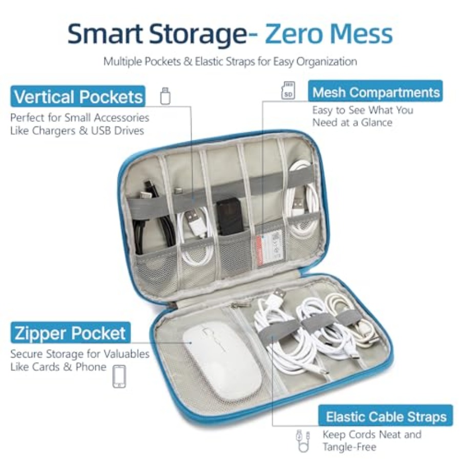 Electronics Organizer Travel C - Travel Cable Organizer avis et prix