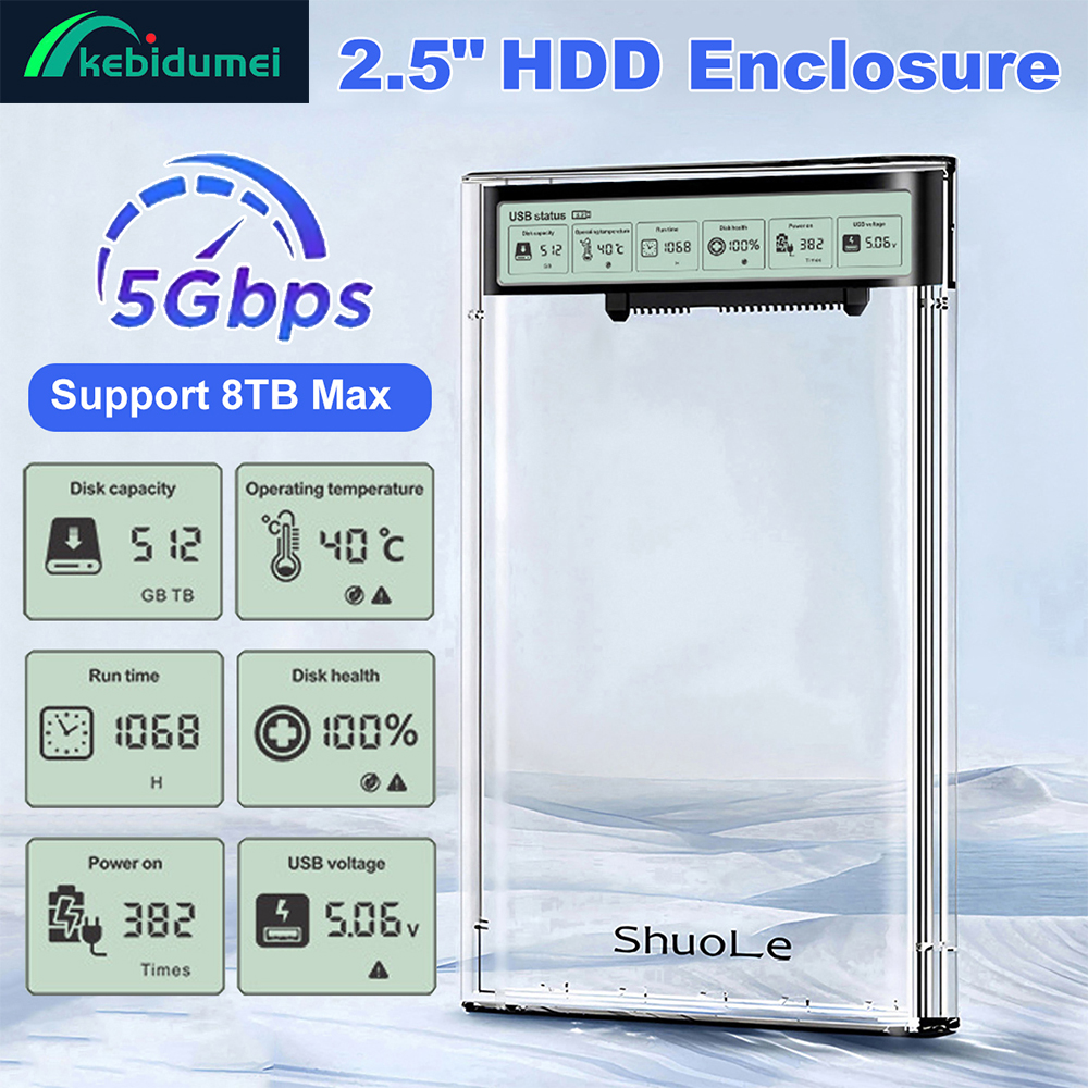 Kebidumei Smart Display HDD Ca - Portable Ssd Enclosure avis et prix